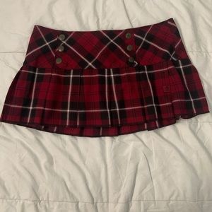 Tripp nyc plaid mini skirt